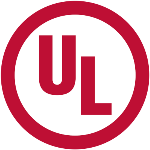 UL logo with red circle and 'UL' letters