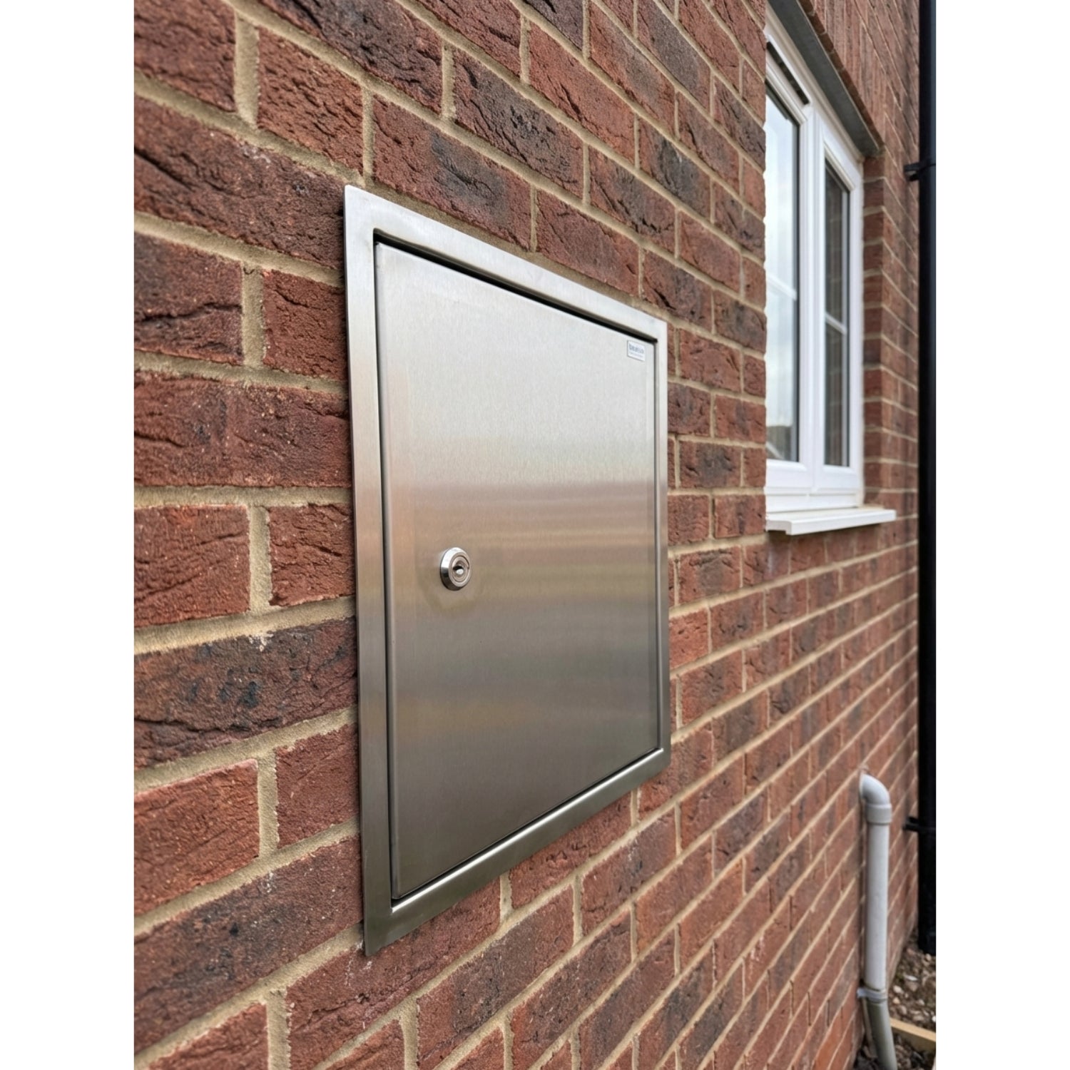 External Access Panel Stainless Steel 316L Lockable Brushed Steel Finish
