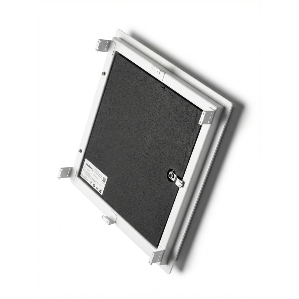 External Access Panel Insulated Lockable White - Stainless Steel 316L