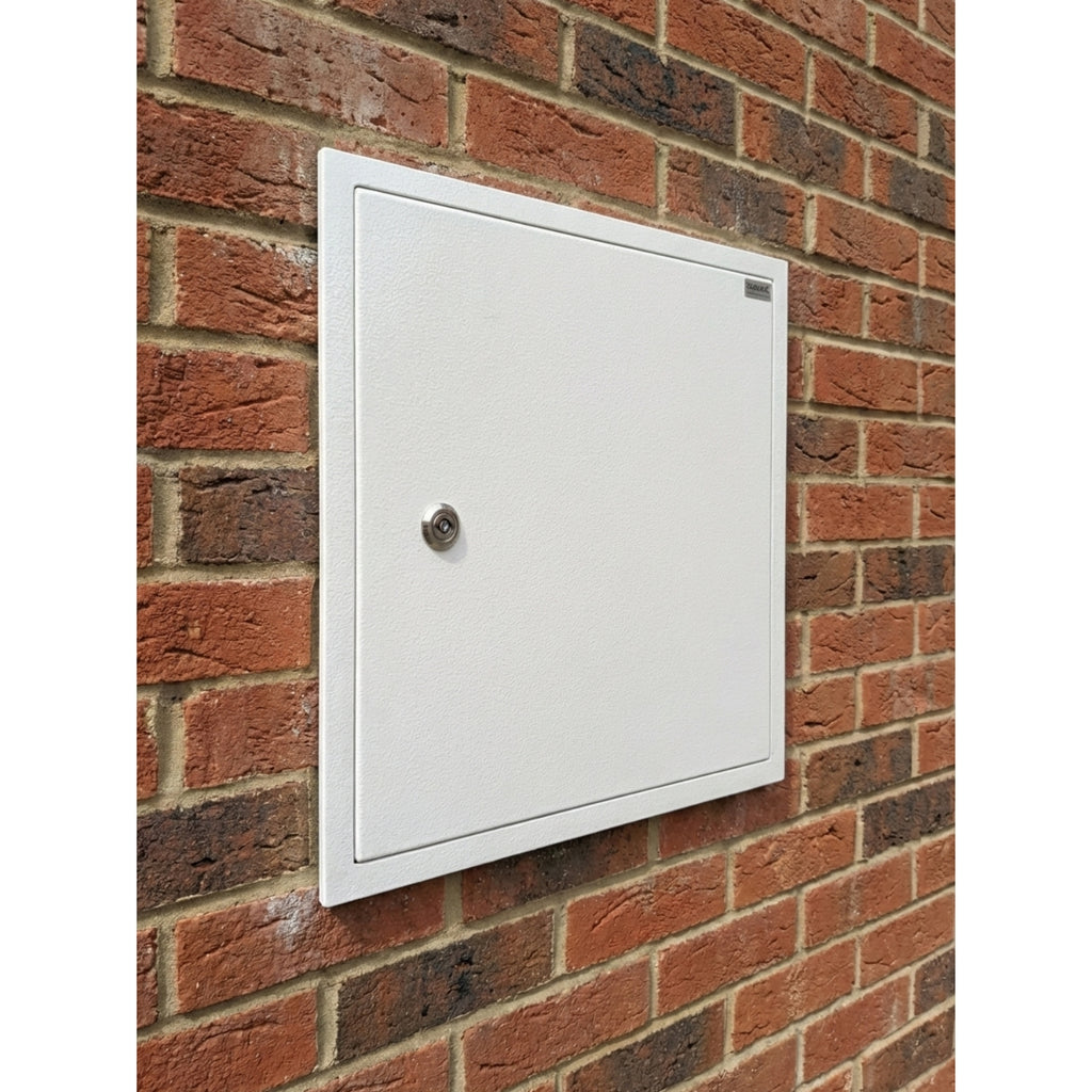 External Access Panel Insulated Lockable White - Stainless Steel 316L