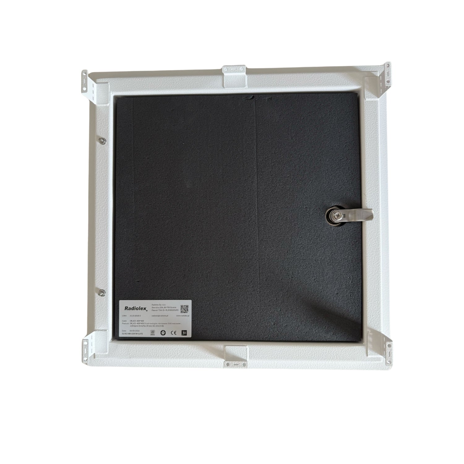 External Access Panel Insulated Lockable White - Stainless Steel 316L