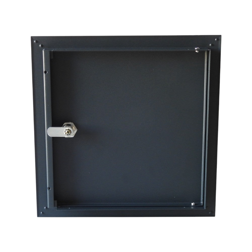 Lockable Metal Access Panel with Triangle Lock – Anthracite Grey Inspection Hatch – All Sizes