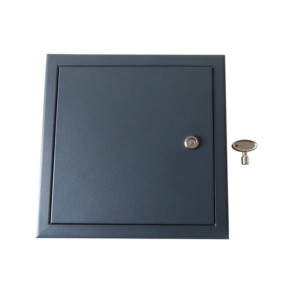 Lockable Metal Access Panel with Triangle Lock – Anthracite Grey Inspection Hatch – All Sizes
