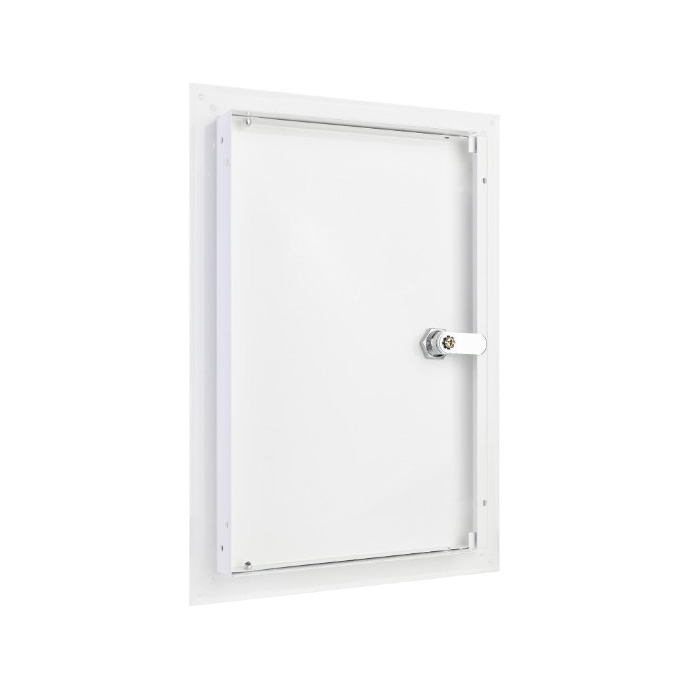Metal Access Panel with Lock Inspection Door – White (Inside View)