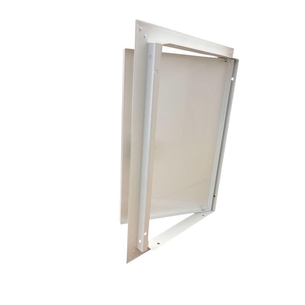 Quick Install Metal Access Panel – White with Lock 1