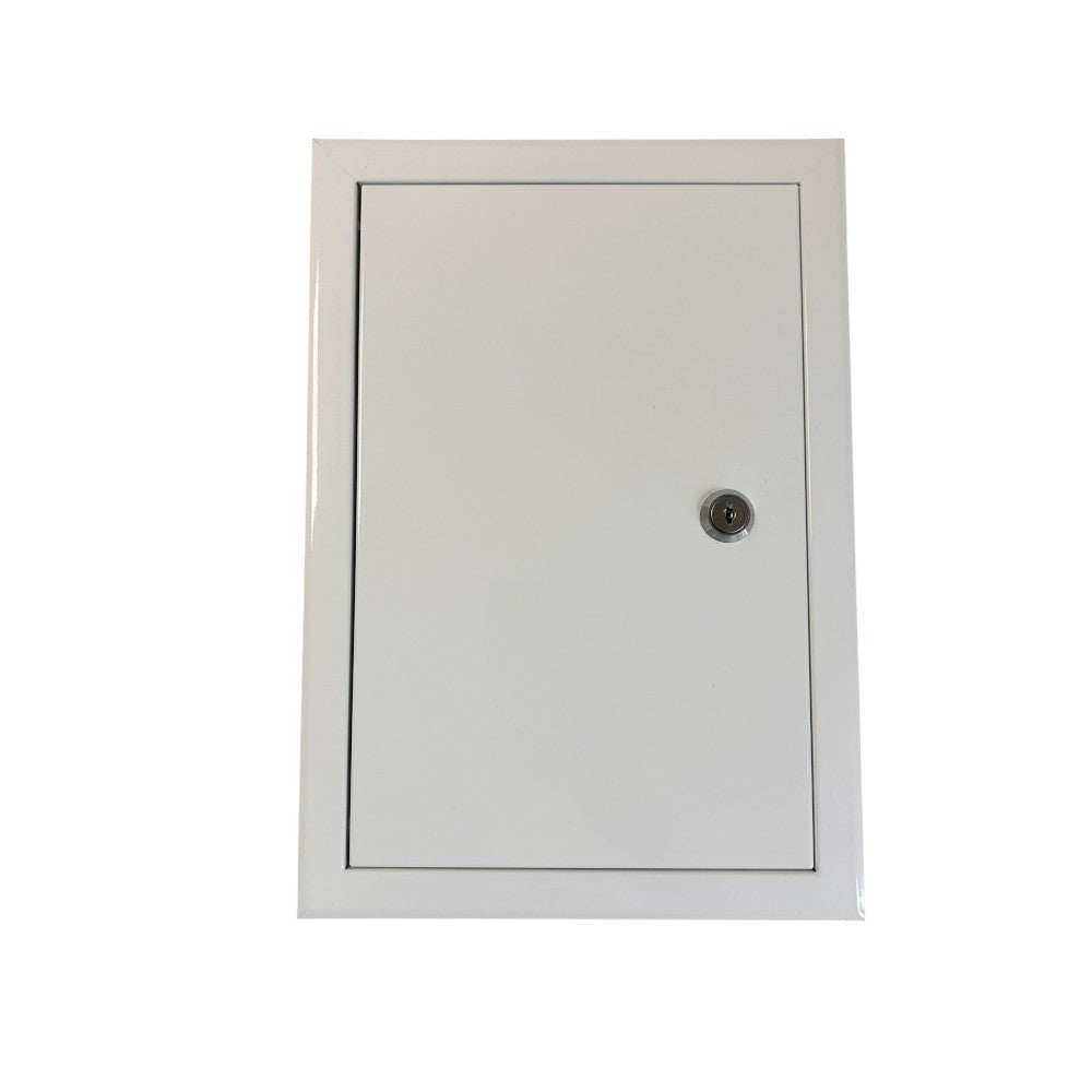 Quick Install Metal Access Panel – White with Lock