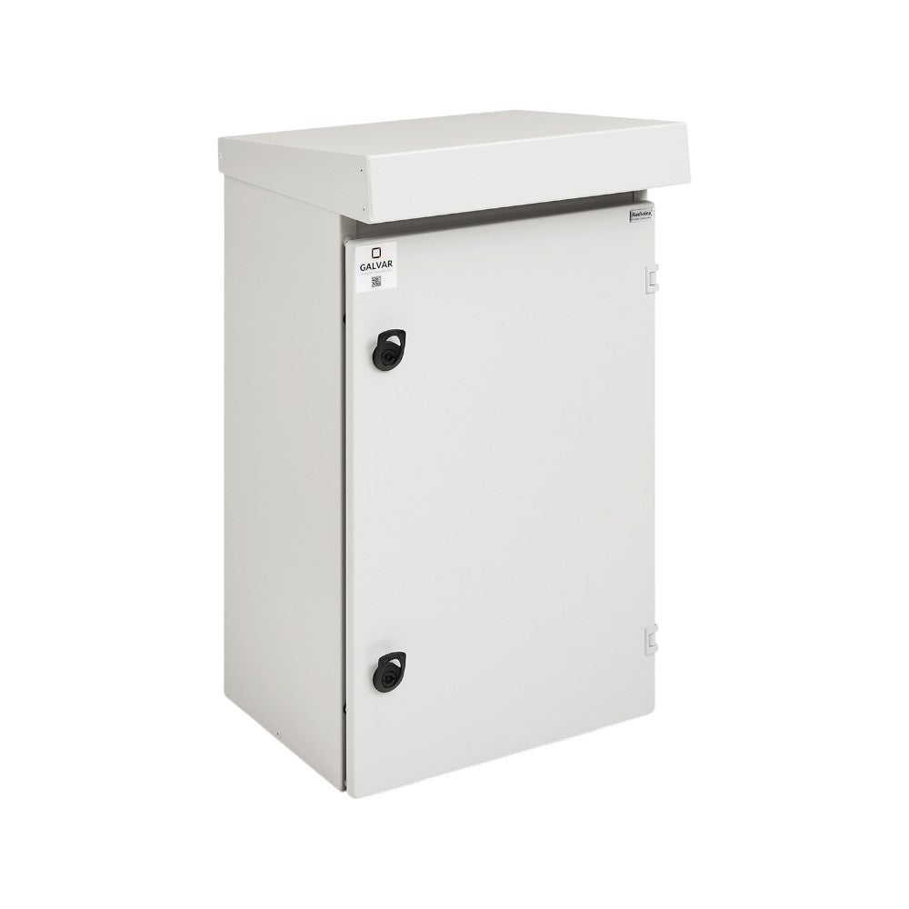 White mailbox with a visible brand logo on a white background