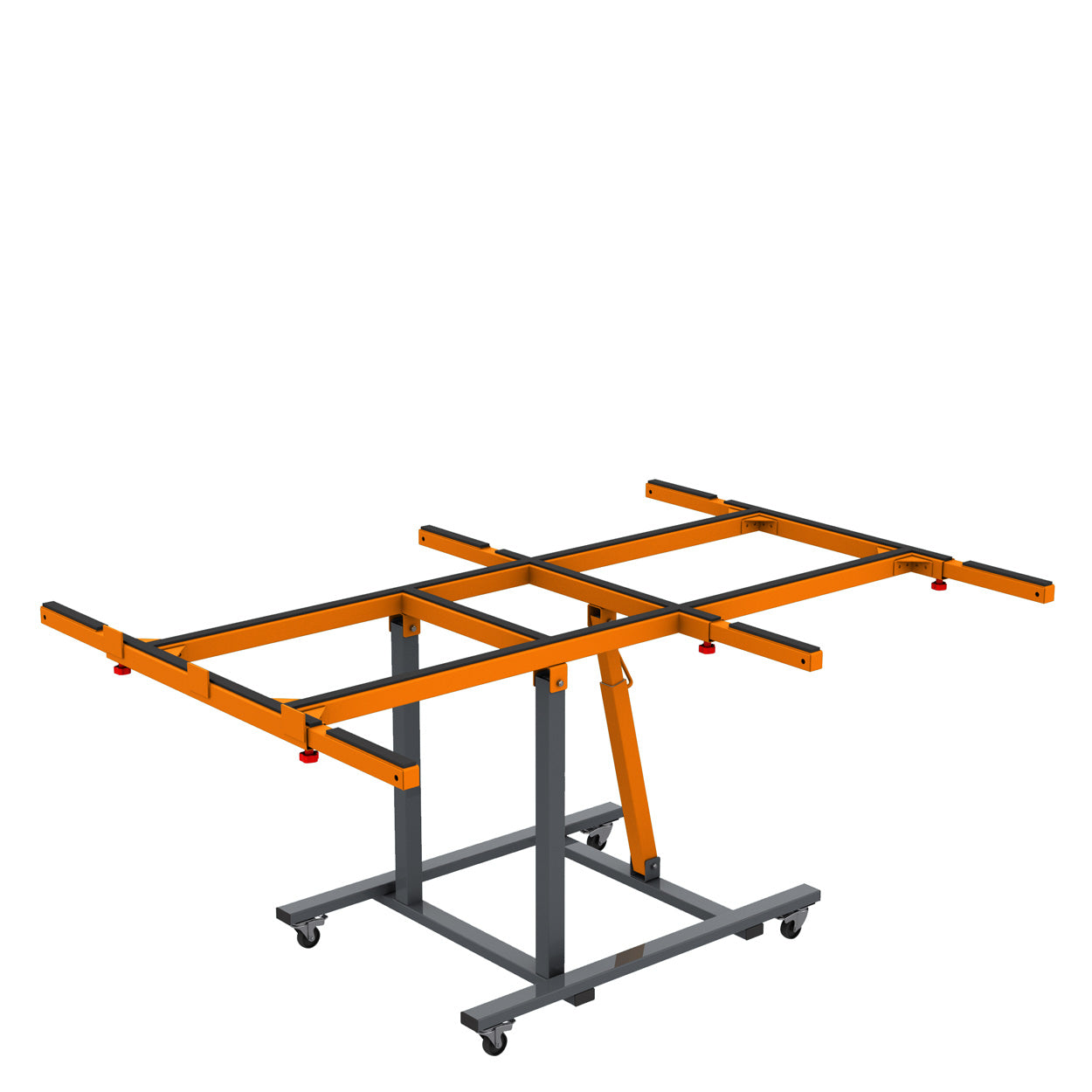 Universal assembly table with 0-65 degree tilting frame 3