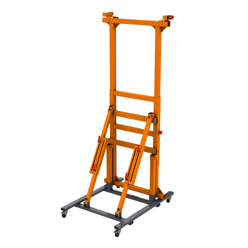 Universal assembly table with 0-90 degree tilting frame 3